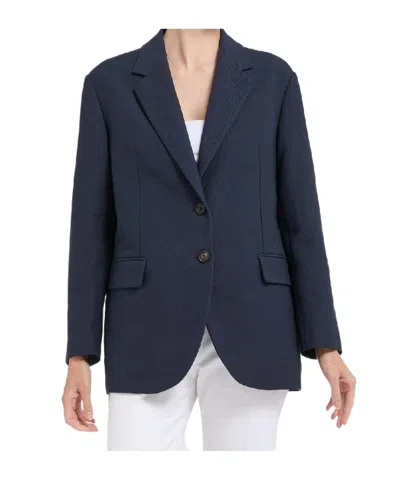 Brunello Cucinelli Single-breasted Blazer In Blue
