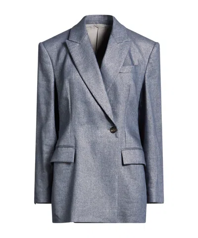 Brunello Cucinelli Single-breasted Blazer In Blue