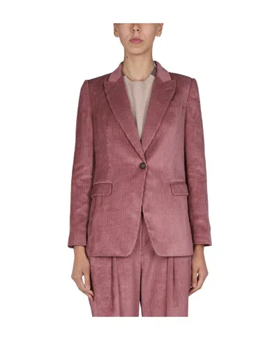 Brunello Cucinelli Single-breasted Blazer In Multi