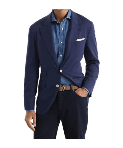 Brunello Cucinelli Single-breasted Blazer In Night