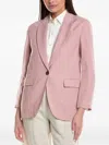 Brunello Cucinelli Single-breasted Blazer In Pink