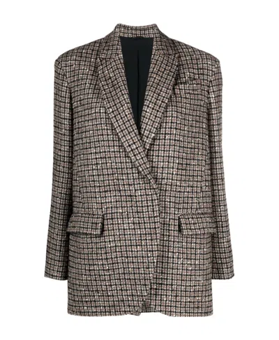 Brunello Cucinelli Single-breasted Button-fastening Blazer In Multi