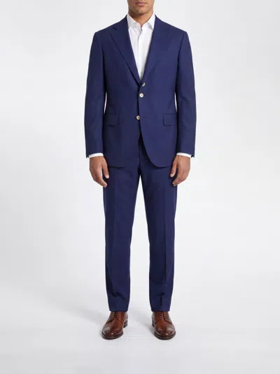 Brunello Cucinelli Suit Men Color Navy In Blue