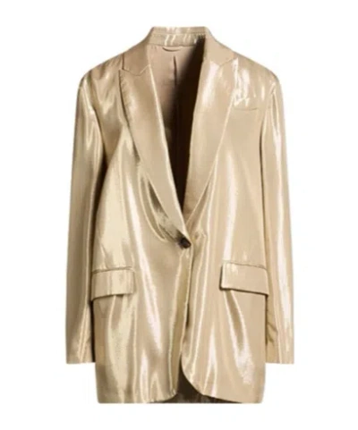 Brunello Cucinelli Single-breasted Suit In Neutral