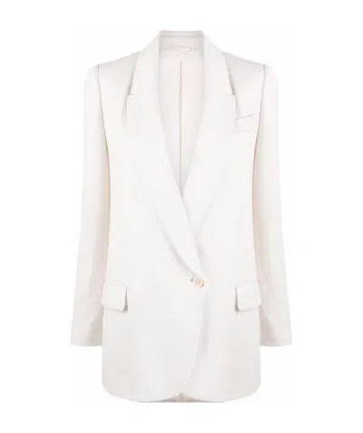 Brunello Cucinelli Single-breasted Tailored Blazer In Neutral