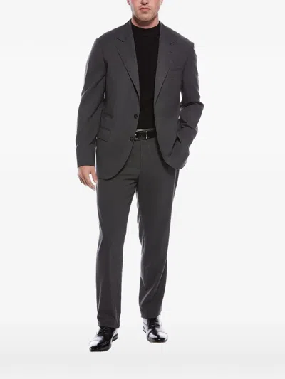 Brunello Cucinelli Single-breasted Tailored Suit In Gray
