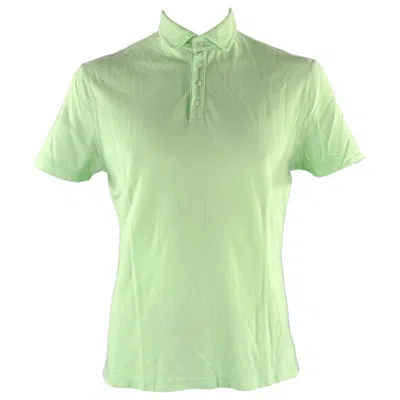 Pre-owned Brunello Cucinelli Size Xl Green Neon Solid Cotton Polo