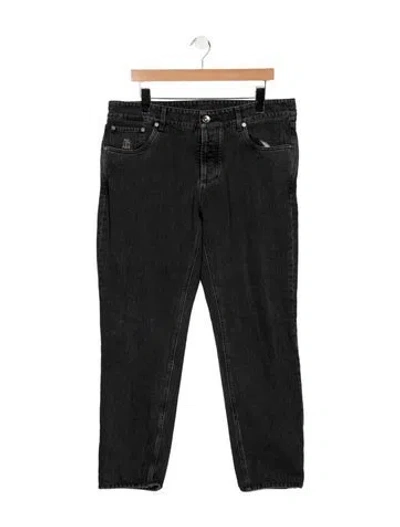 Pre-owned Brunello Cucinelli Skinny Jeans In Black