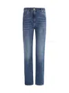 Brunello Cucinelli Embellished Skinny Cotton Jeans With Contrast Stitching In Blue