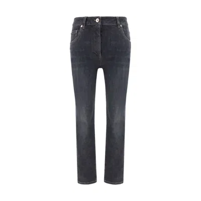 Brunello Cucinelli Skinny Jeans In Blue