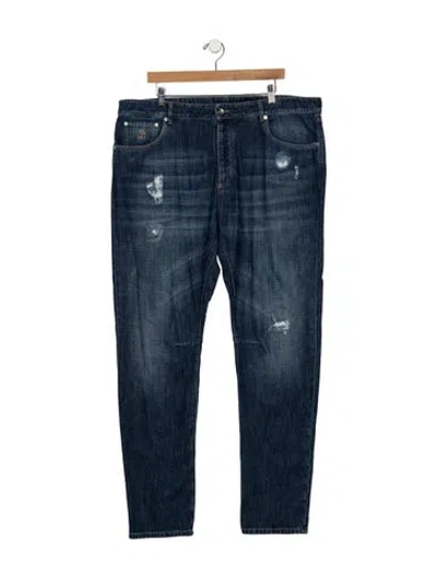 Pre-owned Brunello Cucinelli Skinny Jeans In Blue