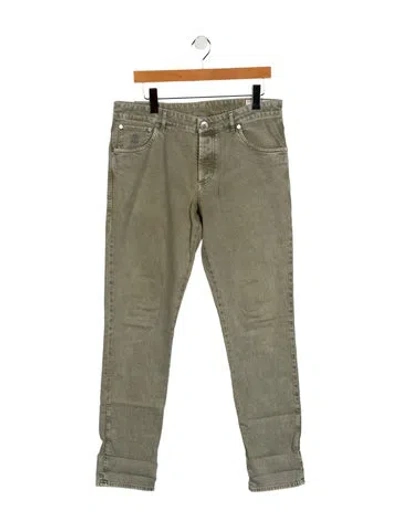 Pre-owned Brunello Cucinelli Skinny Jeans In Gray