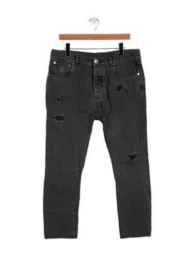Pre-owned Brunello Cucinelli Skinny Jeans In Gray