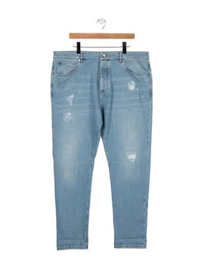 Pre-owned Brunello Cucinelli Skinny Jeans W/ Tags In Blue