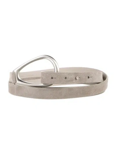Pre-owned Brunello Cucinelli Skinny Leather Waist Belt In Black