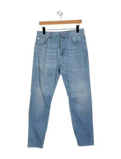 Pre-owned Brunello Cucinelli Skinny Leg Pants In Blue