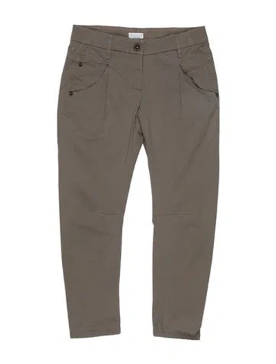 Pre-owned Brunello Cucinelli Skinny Leg Pants In Gray