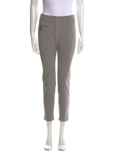 Pre-owned Brunello Cucinelli Skinny Leg Pants In Gray