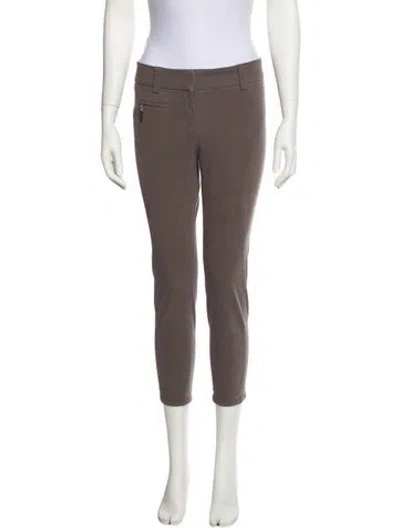 Pre-owned Brunello Cucinelli Skinny Leg Pants In Gray