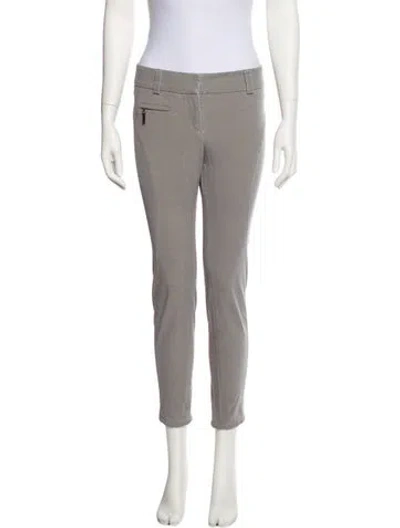 Pre-owned Brunello Cucinelli Skinny Leg Pants In Gray