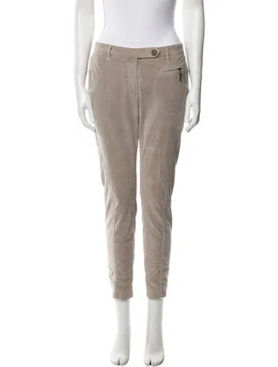 Pre-owned Brunello Cucinelli Skinny Leg Pants In Neutral