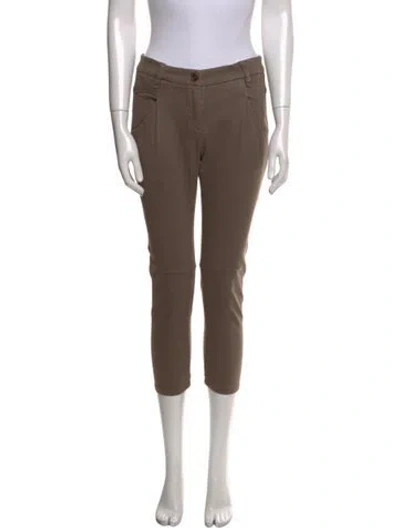 Pre-owned Brunello Cucinelli Skinny Leg Pants In Neutral