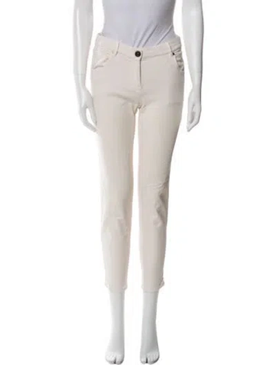 Pre-owned Brunello Cucinelli Skinny Leg Pants In Neutral