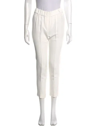 Pre-owned Brunello Cucinelli Skinny Leg Pants In White