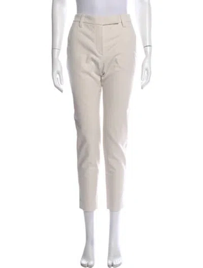 Pre-owned Brunello Cucinelli Skinny Leg Pants In White