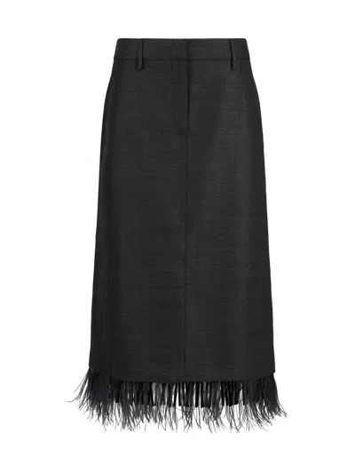 Brunello Cucinelli Skirt In Grey