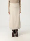 Brunello Cucinelli Skirt  Woman Color Beige In Neutral