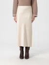 Brunello Cucinelli Skirt  Woman Color Beige In Neutral