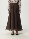 Brunello Cucinelli Flared High-waisted Sheer Overlay Skirt
