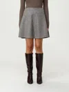 Brunello Cucinelli Skirt  Woman Color Brown In Gray