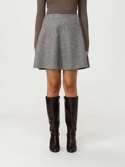 Brunello Cucinelli Skirt  Woman Color Brown In Gray