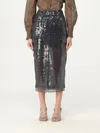 Brunello Cucinelli Sequinned High-waist Skirt In Charcoal