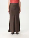 Brunello Cucinelli Cady Satin Fluid Bias-cut Skirt In Dark