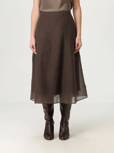 BRUNELLO CUCINELLI SKIRT BRUNELLO CUCINELLI WOMAN COLOR DARK,431536102