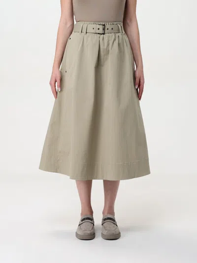 BRUNELLO CUCINELLI SKIRT BRUNELLO CUCINELLI WOMAN COLOR GREEN,G50086012