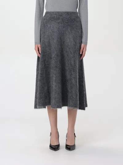Brunello Cucinelli Skirt  Woman Color Grey In Grey