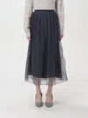 Brunello Cucinelli Skirt  Woman Color Grey