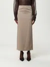Brunello Cucinelli Skirt  Woman Color Grey In Neutral