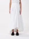 Brunello Cucinelli Bubble Hem Skirts White In White