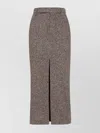 Brunello Cucinelli Slit-front Pencil Maxi Skirt