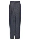 Brunello Cucinelli Skirt With Back Pockets And Front Slit