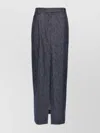Brunello Cucinelli Skirt With Back Pockets And Front Slit