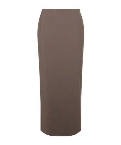 BRUNELLO CUCINELLI SKIRT WITH BACK SLITS