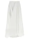 Brunello Cucinelli Bubble Hem Skirts White