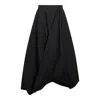 Brunello Cucinelli Black Cotton Skirt In Black
