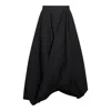 Brunello Cucinelli Black Cotton Skirt In Black